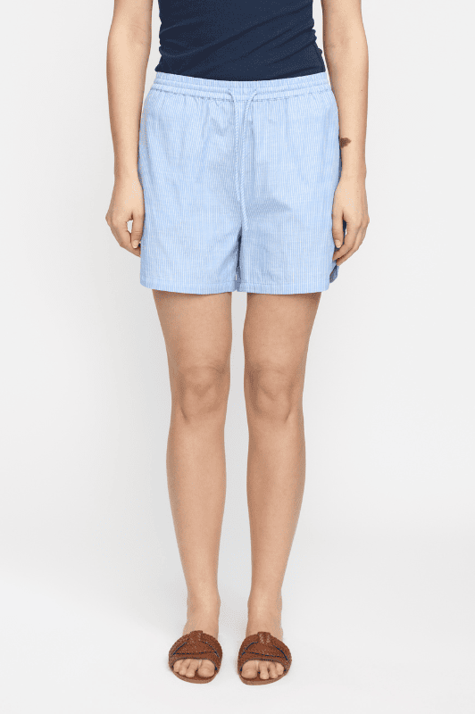 Soft Rebels Ebbi shorts |Bomuldsshorts i blå strib