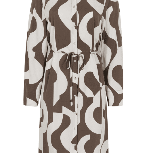 Soft Rebels Fiona dress | Flot skjortekjole i sand print