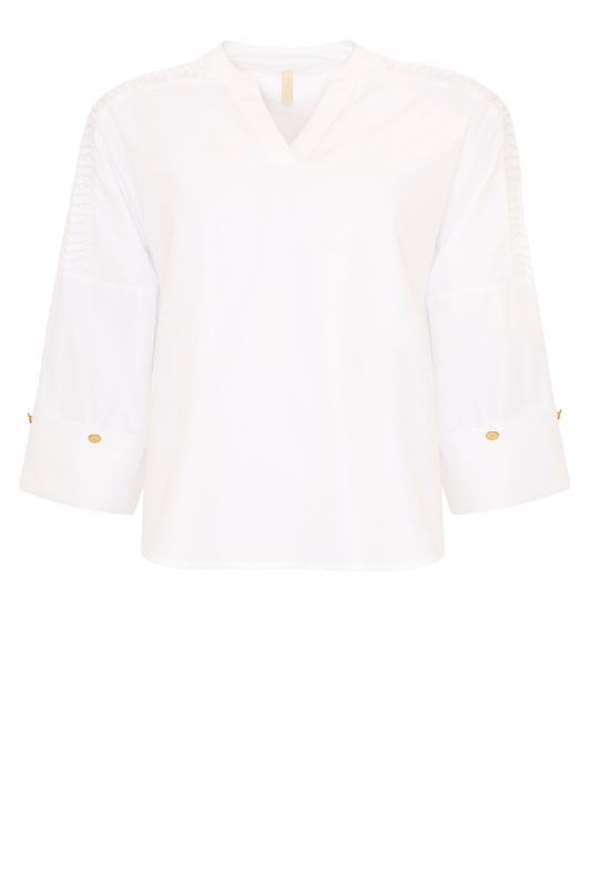 Ofelia Mindy bluse hvid med fine detaljer I Dresslab