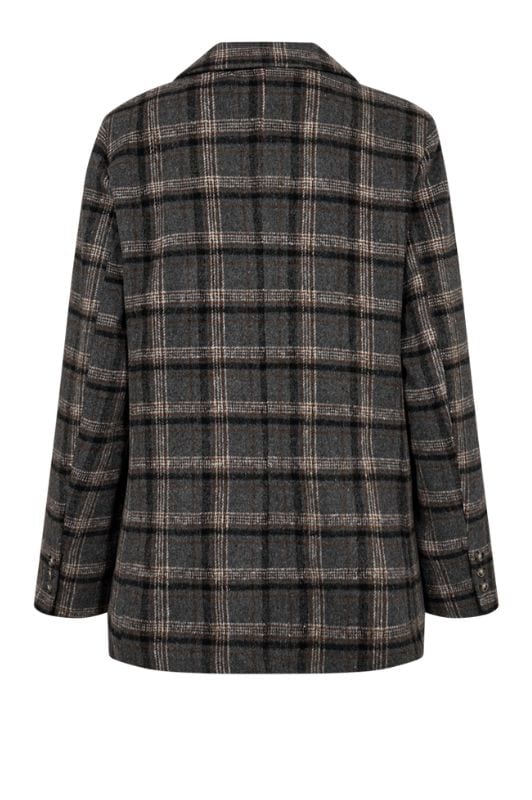 Freequent Zango jacket I Grå ternet blazer
