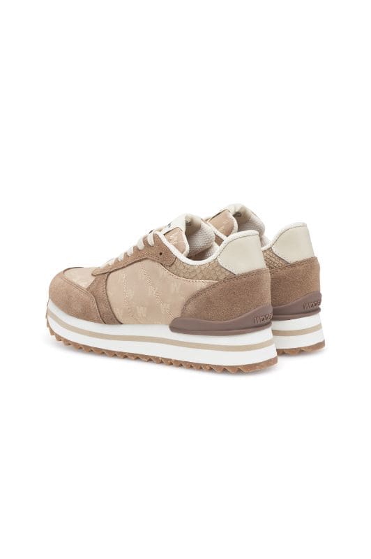 Woden Ronja plateau heritage sneakers | Coffee