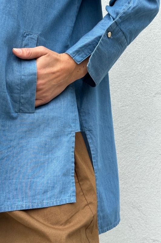 PRE ORDER Gaspar Siena I Cool denim bluse