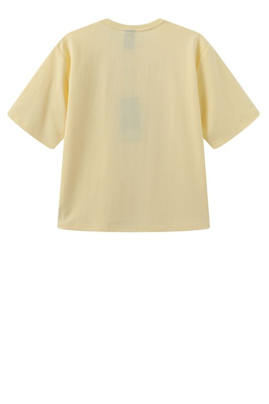 Luxzuz Boxy t-shirt I Klassisk t-shirt i bomuldsmix i lysegul