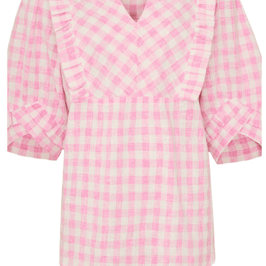 Ofelia Baria shirt I  3/4 ærmet top i rosa tern