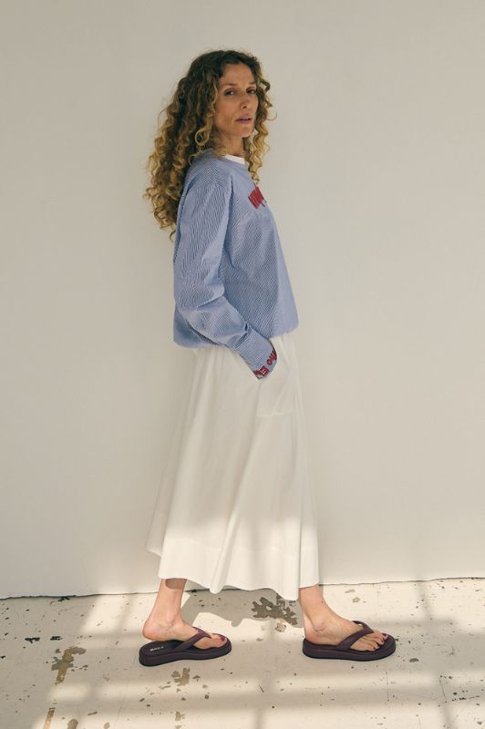 La Rouge Vilma skirt | Poplin nederdel hvid