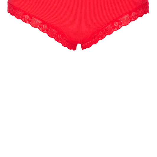 Tim & Simonsen Feline rib panties | Koralrød