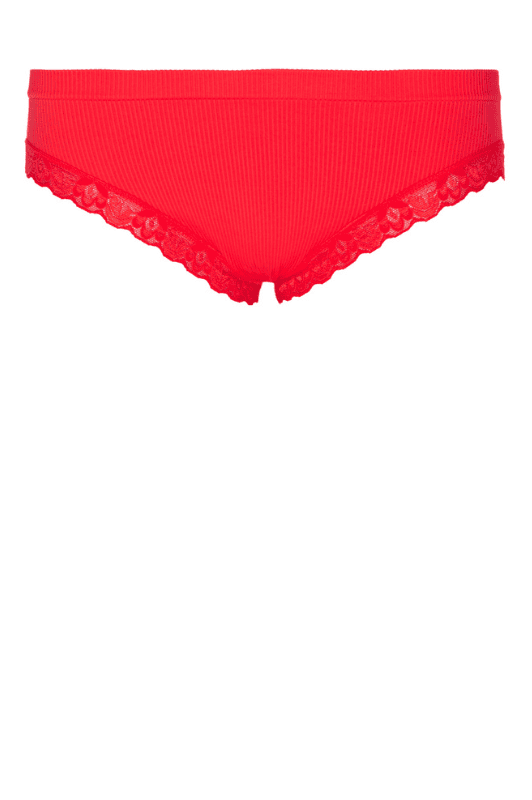 Tim & Simonsen Feline rib panties | Koralrød