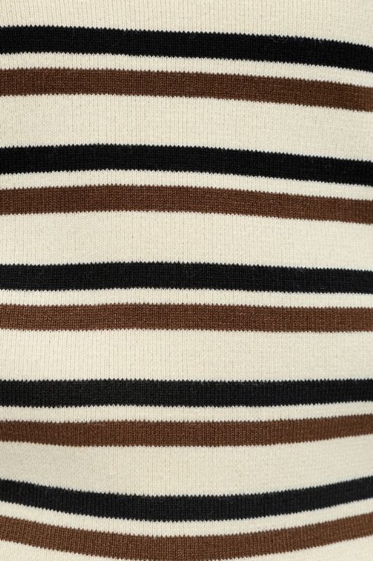 Object Ester pullover I Strikbluse i creme med striber