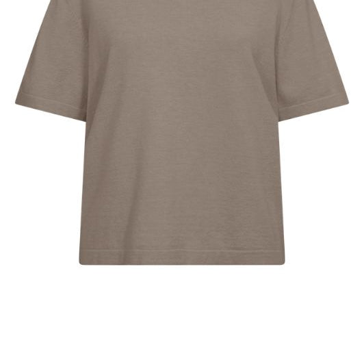 Freequent Rose pullover I Kortærmet strikbluse i sand