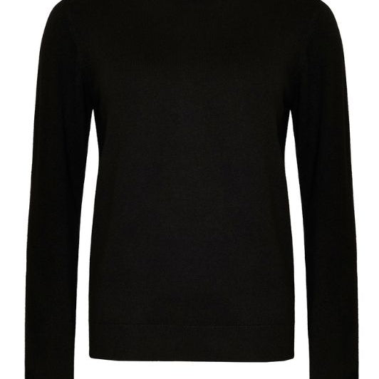 Ofelia Fri rullekrave strik i viskose I pullover i sort