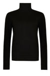 Ofelia Fri rullekrave strik i viskose I pullover i sort