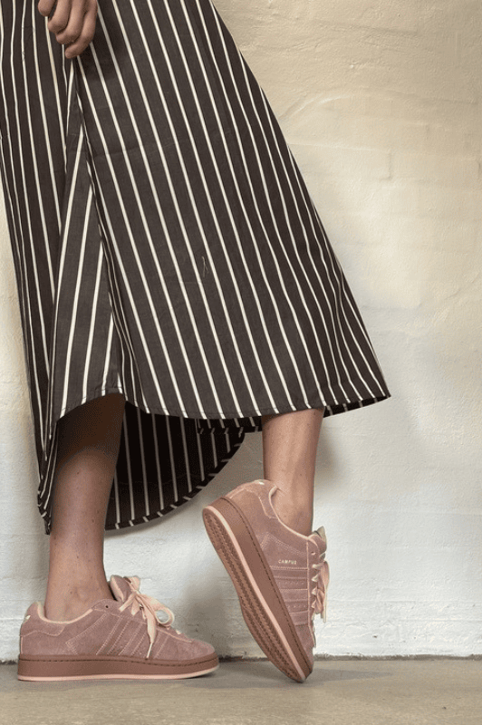 Gaspar Tunø dress | Brun strib I Dresslab
