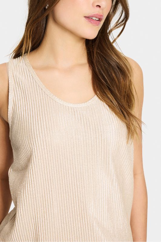 Saint Tropez Evy guld-look tank top