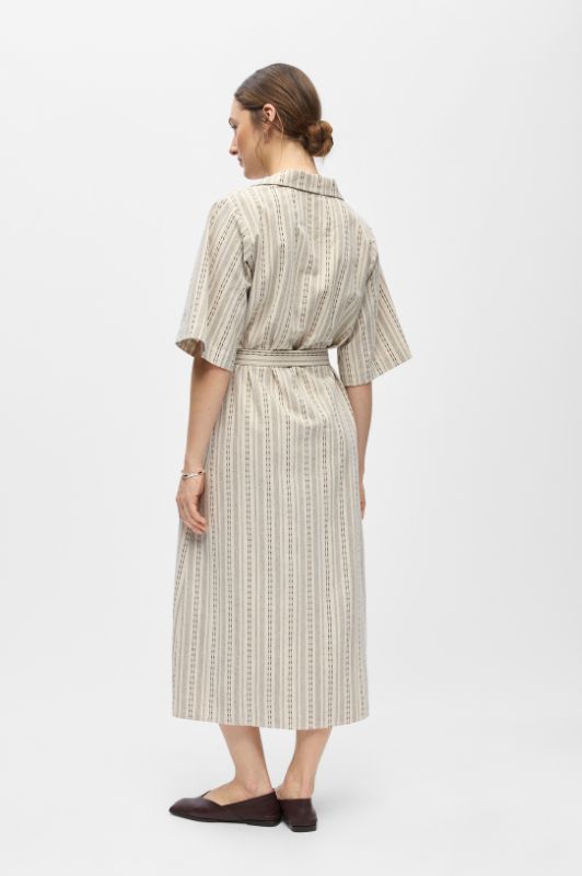 Object Belem dress  I Stribet bomuldskjole I Dresslab