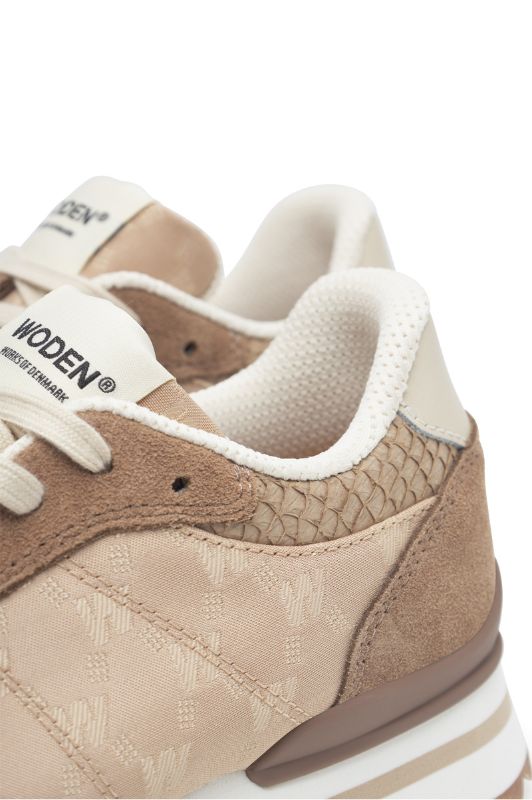 Woden Ronja plateau heritage sneakers | Coffee