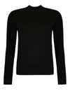 Ofelia Fri turtleneck viskose strik pullover I Sort