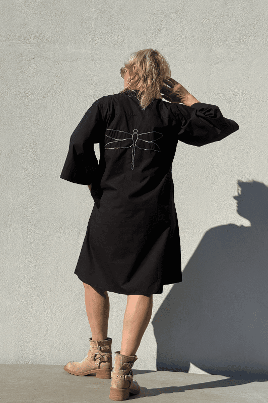 Gaspar Mumbai short dress | Cool sort poplin kjole I Dresslab