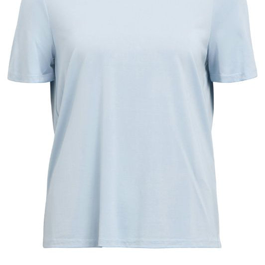 Object Annie t-shirt i lyseblå tencel