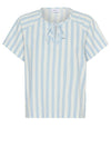 Saint Tropez Zalinda blouse | Sommerbluse i lyseblå striber