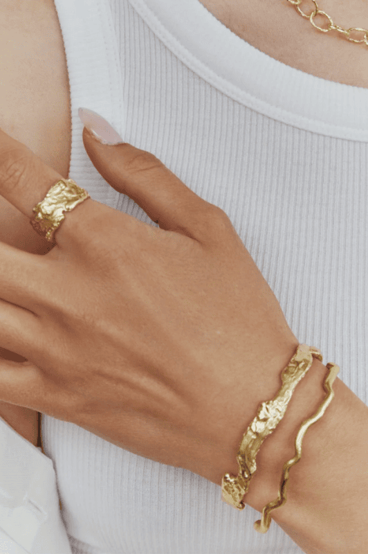 Pure by Nat I Vela armbånd i ægte 24K guld