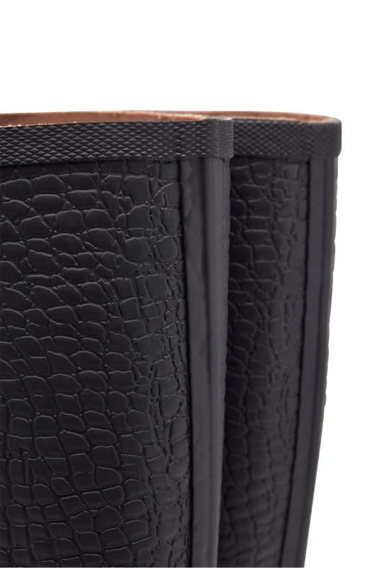 WODEN Le croco Waterproof | Høj gummistøvle i croco look