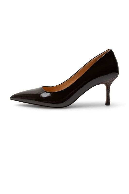 Woden Laura | Flot chokoladebrun stilet