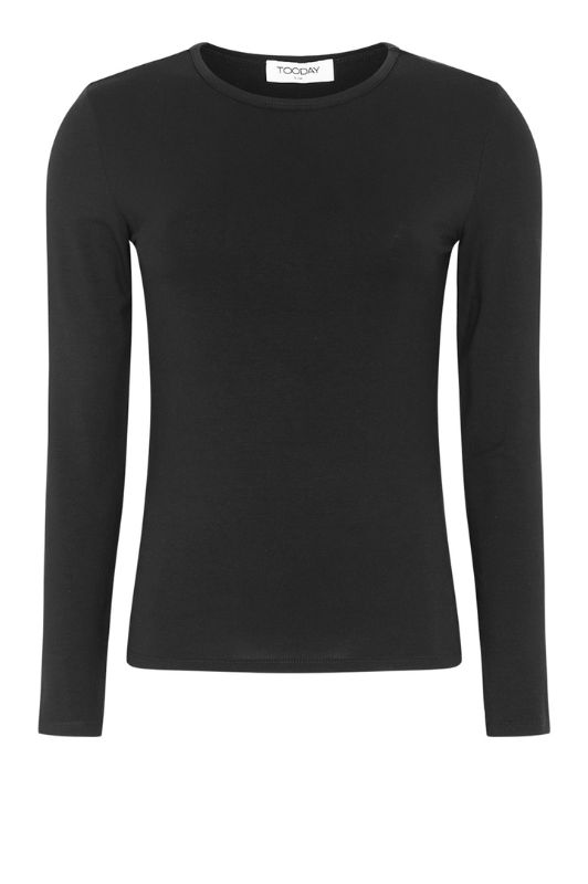Tooday Penelope l/s t-shirt tencel i sort