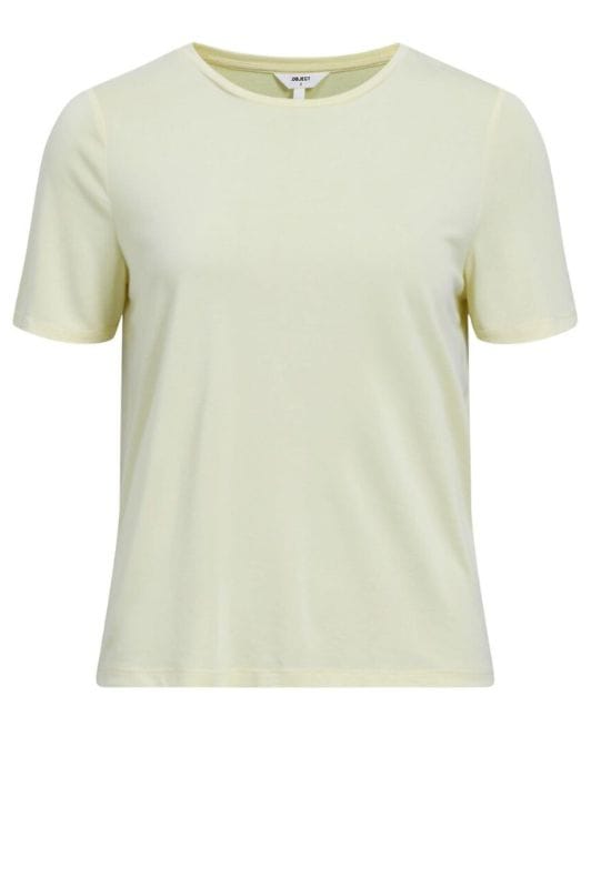 Object Annie t-shirt i gul tencel