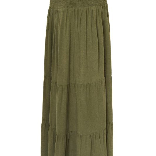 Ofelia Gira hør skirt | Hørnederdel i army I Dresslab