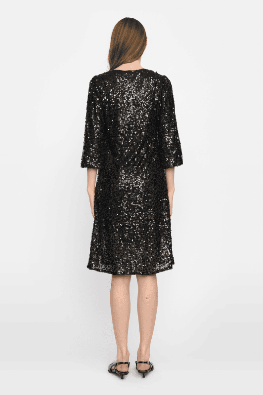Soft Rebels Audrey Dress | Festlig kjole med pailletter i sort
