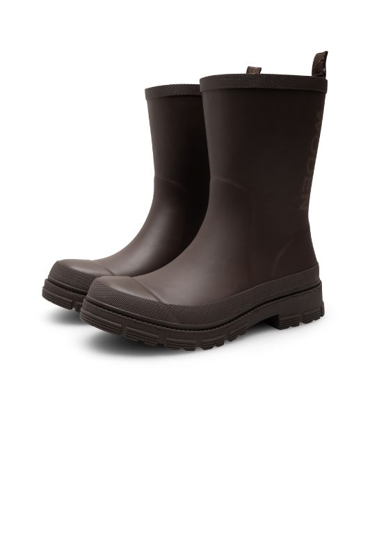 WODEN Lia waterproof | Gummistøvle i chokolade brun