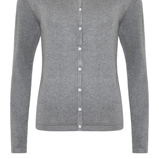 Ofelia Fri strik cardigan I Gråmelange