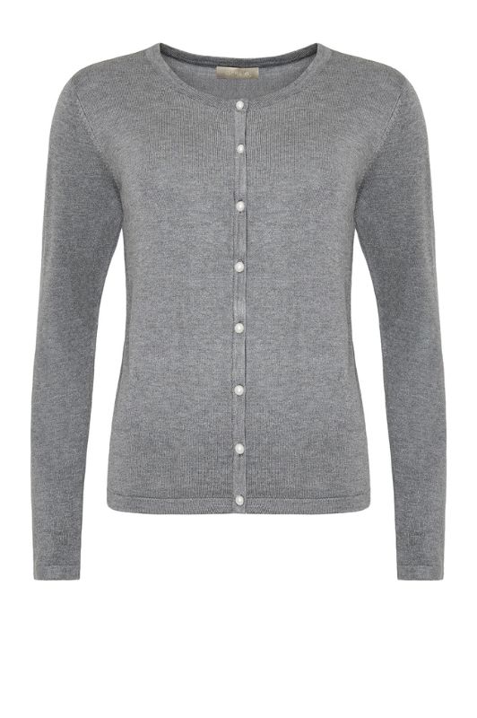 Ofelia Fri strik cardigan I Gråmelange