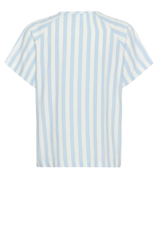 Saint Tropez Zalinda blouse | Sommerbluse i lyseblå striber