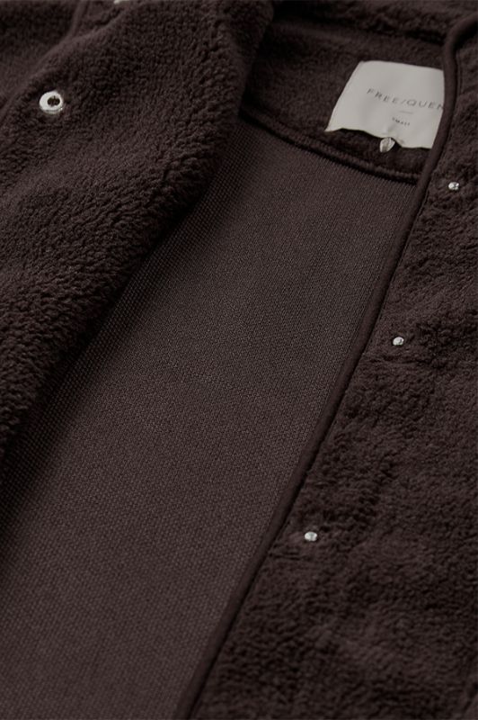 Freequent Teddy waistcoat | Mørkebrun fleece vest
