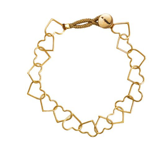Ibu jewels armbånd I Hjertearmbånd 14K guldbelagt I Dresslab