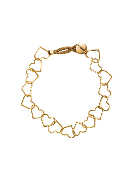 Ibu jewels armbånd I Hjertearmbånd 14K guldbelagt I Dresslab