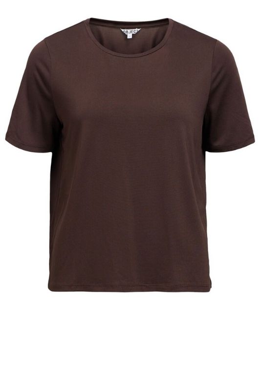 Object Annie t-shirt i brun tencel