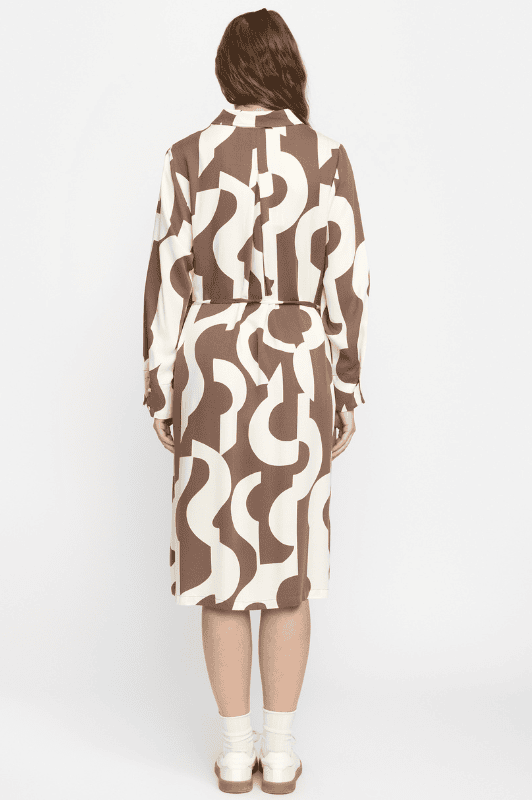 Soft Rebels Fiona dress | Flot skjortekjole i sand print