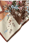 Atelier Paris I Fint blomster tørklæde i brune farver I Dresslab