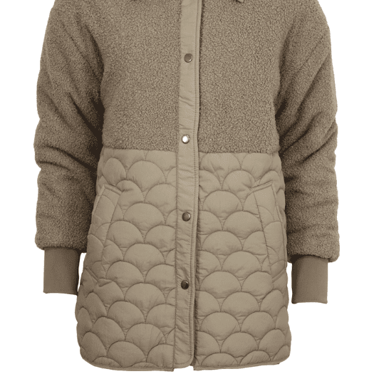 Ofelia Hedda jacket | Quiltet jakke med fleece i sand