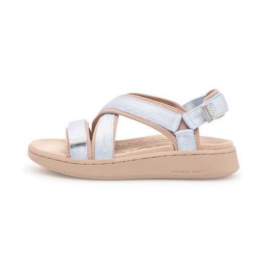 Woden Line cross sandal | fleksibel sandal i lyseblå I Dresslab