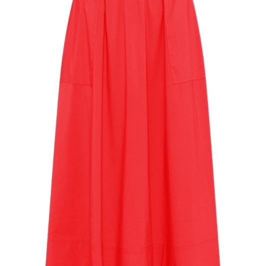 La Rouge Vilma skirt | Poplin nederdel rød
