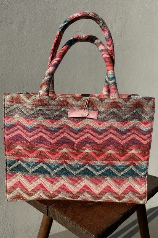 Gaspar Tote bag pink jaquard