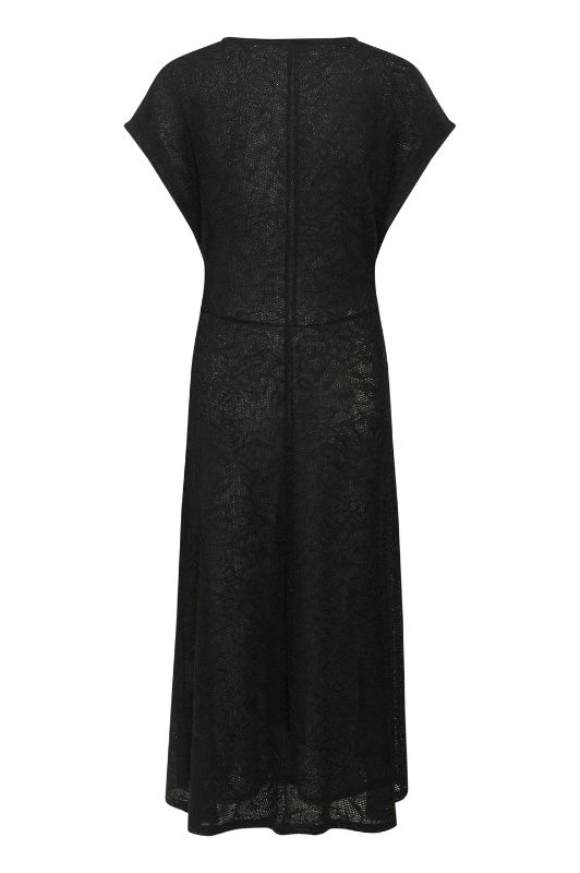 Soaked in Luxury Lupina Dress | Sort blondekjole uden ærmer