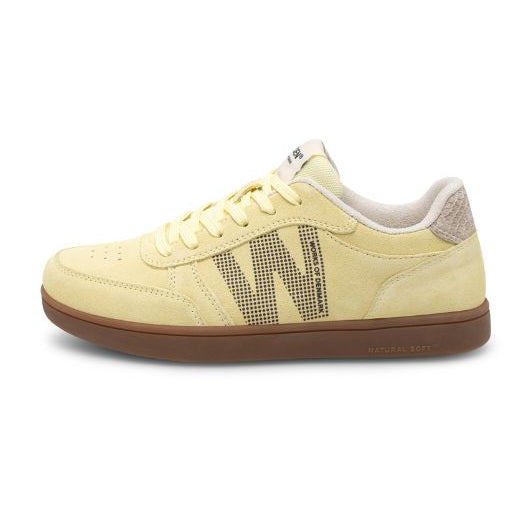Woden Björk Leather sneakers | Hotte lysegule sneakers i ruskind