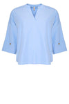 Ofelia Mindy bluse lyseblå med fine detaljer I Dresslab