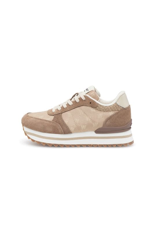 Woden Ronja plateau heritage sneakers | Coffee