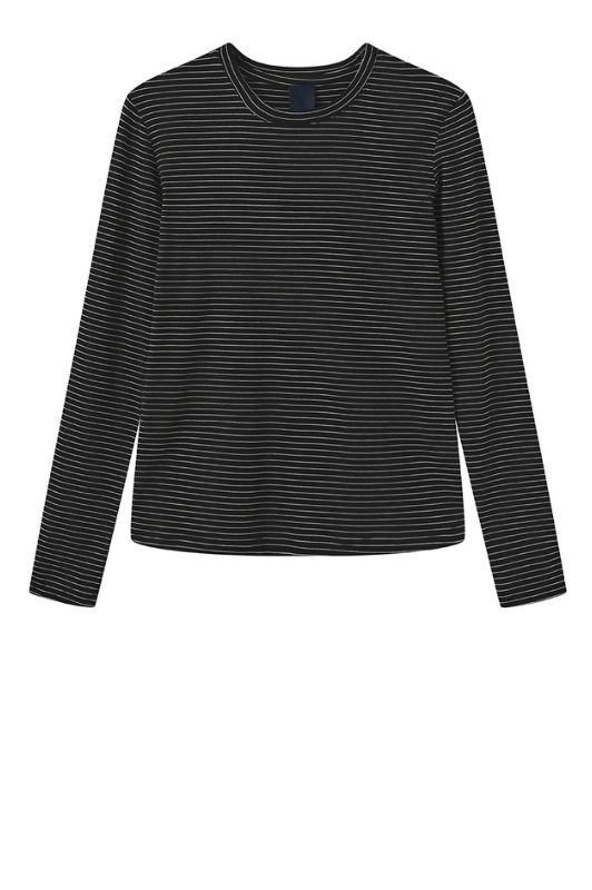 Luxzuz Segberg stribet t-shirt I Sort strib