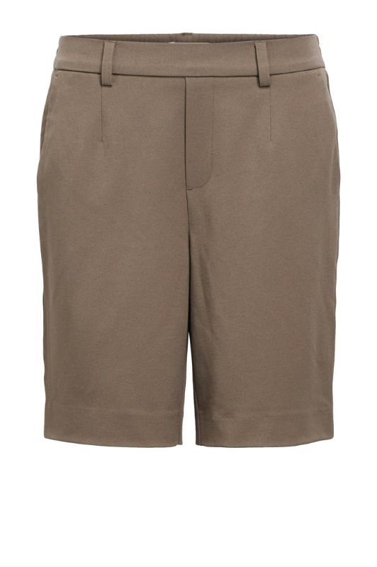 Object Lisa wide shorts med lommer i mørk sand I Dresslab